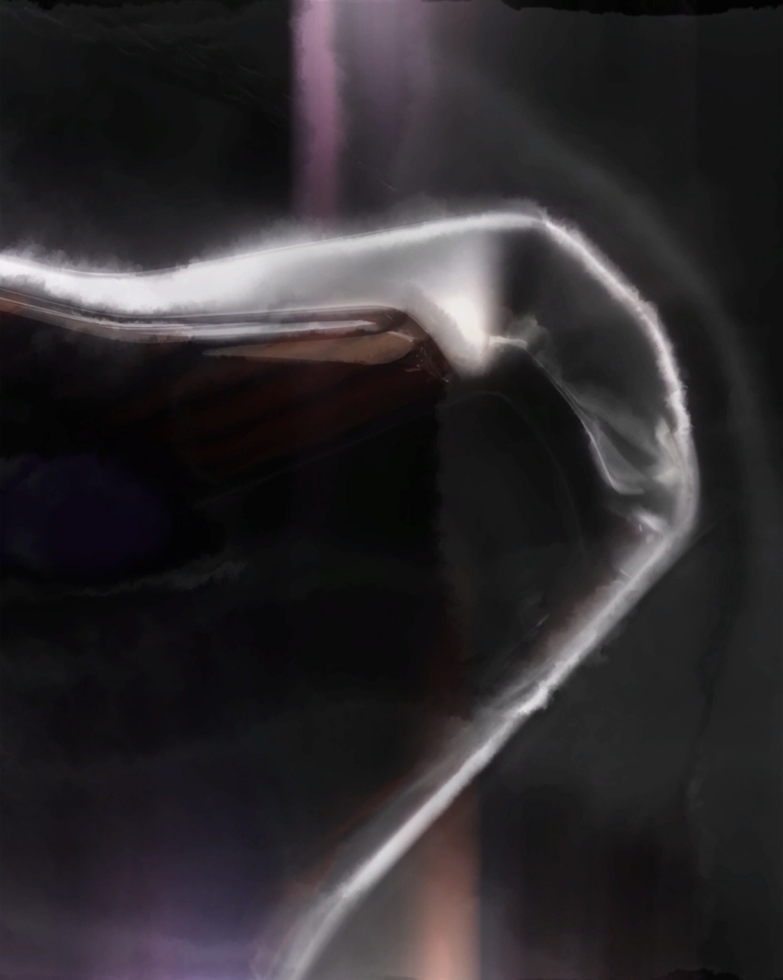 Blurred abstract car bodywork projection still.