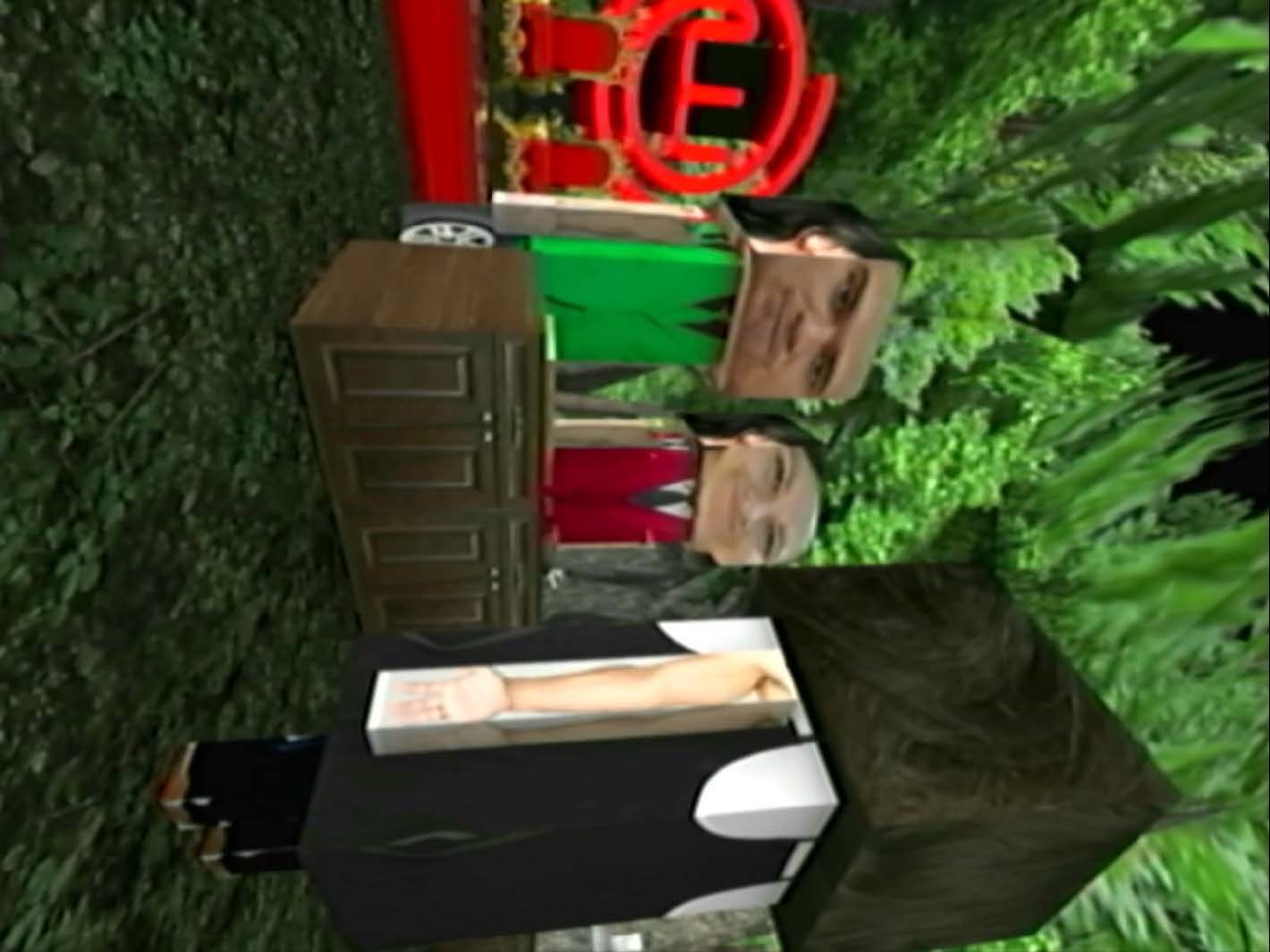 Kdo jsem film still in green environment.