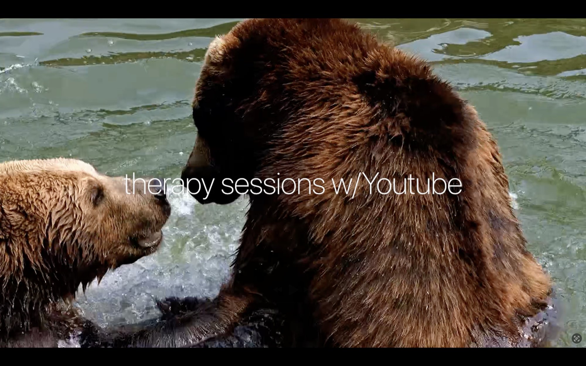 Gameplay and avatar still from therapy sessions w/YouTube.